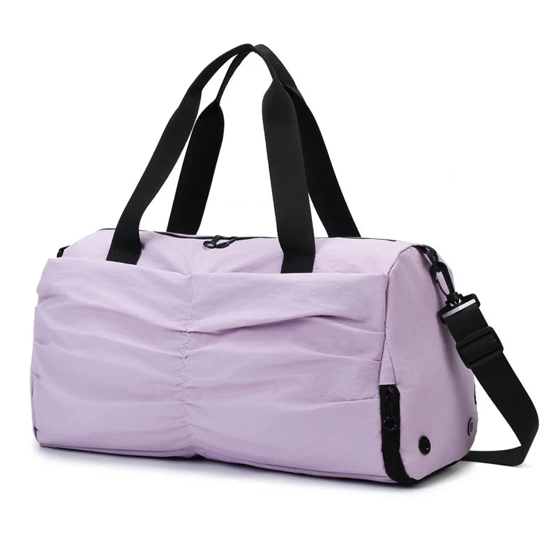 Duffel Bag Tear-Resistant Fabric Dual Handles & Multiple Pockets