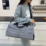 Duffel Bag Tear-Resistant Fabric Dual Handles & Multiple Pockets