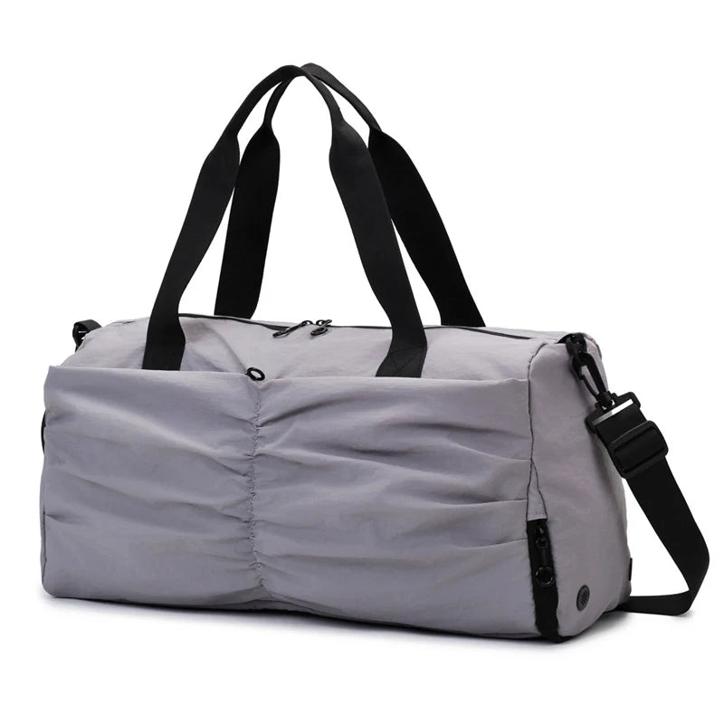 Duffel Bag Tear-Resistant Fabric Dual Handles & Multiple Pockets