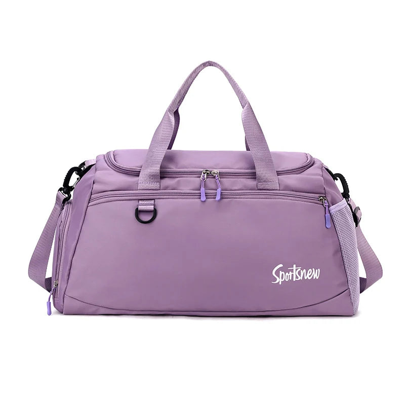 Duffel Bag Tear-Resistant Fabric Multiple Compartments Adjustable Strap