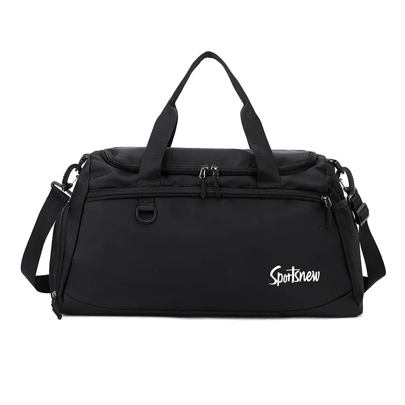 Duffel Bag Tear-Resistant Fabric Multiple Compartments Adjustable Strap