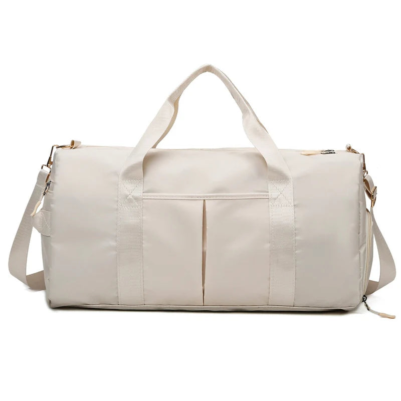 Duffel Bag Tear-Resistant Fabric Padded Handles & Removable Strap
