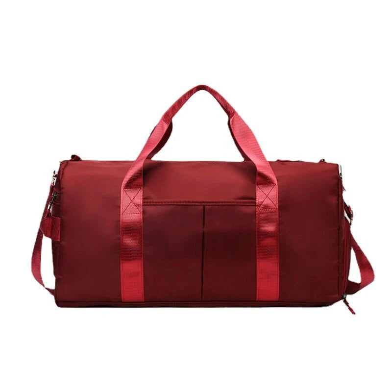 Duffel Bag Tear-Resistant Fabric Padded Handles & Removable Strap
