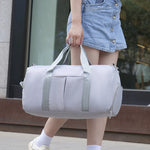 Duffel Bag Tear-Resistant Fabric Padded Handles & Removable Strap
