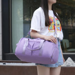 Duffel Bag Tear-Resistant Fabric Padded Handles & Removable Strap