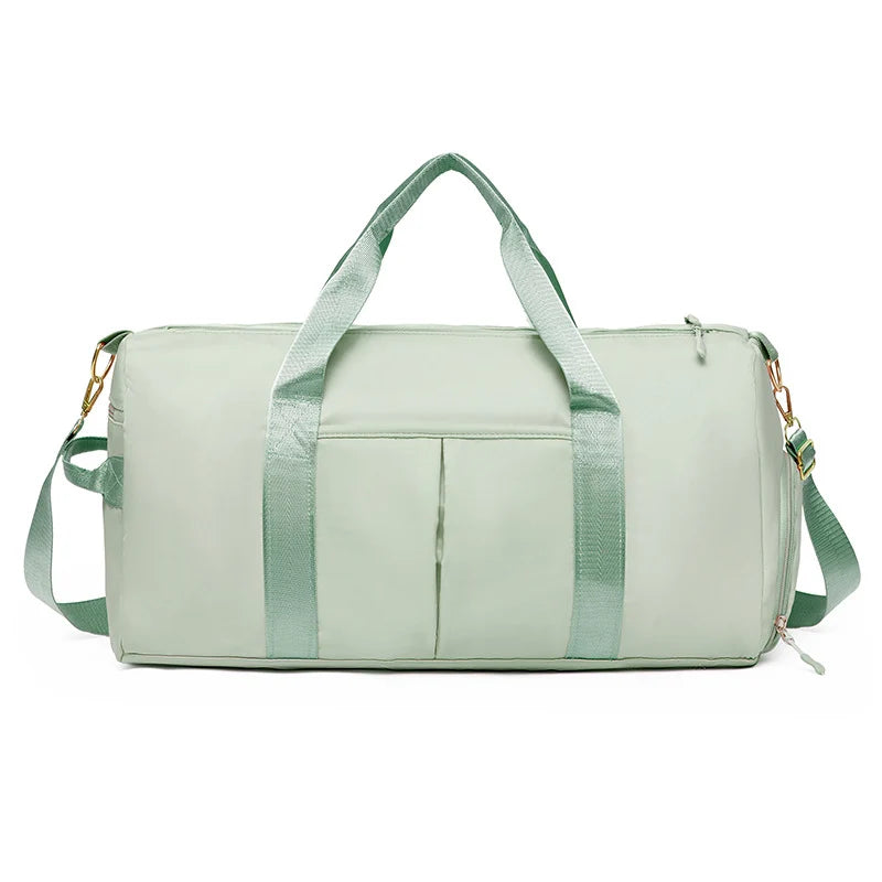 Duffel Bag Tear-Resistant Fabric Padded Handles & Removable Strap