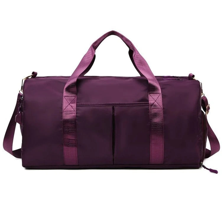 Duffel Bag Tear-Resistant Fabric Padded Handles & Removable Strap