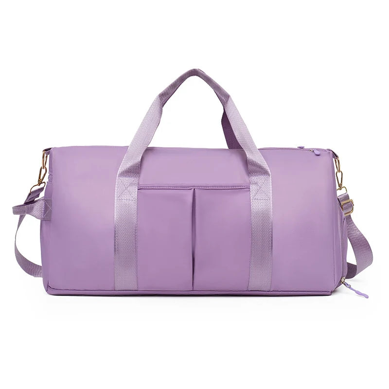 Duffel Bag Tear-Resistant Fabric Padded Handles & Removable Strap