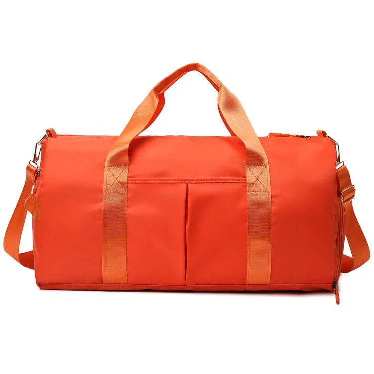 Duffel Bag Tear-Resistant Fabric Padded Handles & Removable Strap