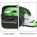 Duffel Bag Ventilated Shoe Compartment Water-Resistant Fabric