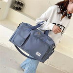 Duffel Bag Water-Repellent With Separate Shoe Compartment & Multiple Pockets