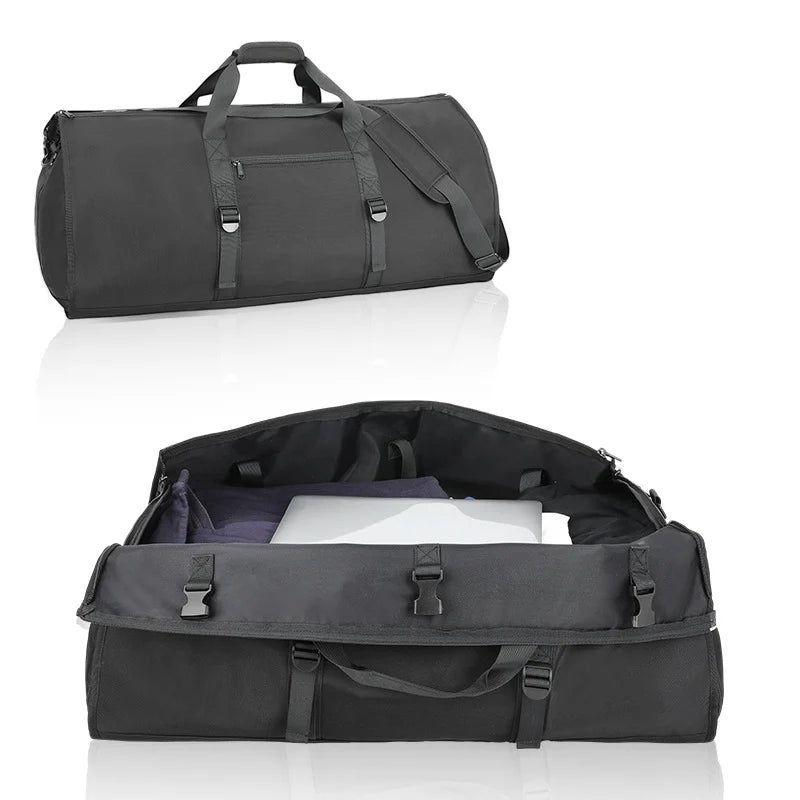 Duffel Bag Water-Resistant Detachable Strap & Multiple Pockets