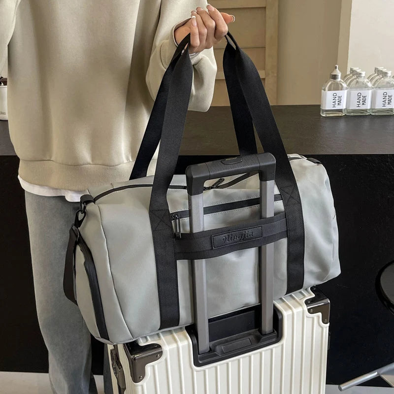 Duffel Bag Water-Resistant Durable Multiple Pockets & Padded Strap