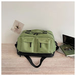 Duffel Bag Water-Resistant Exterior Pockets & Adjustable Padded Strap