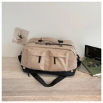 Duffel Bag Water-Resistant Exterior Pockets & Adjustable Padded Strap
