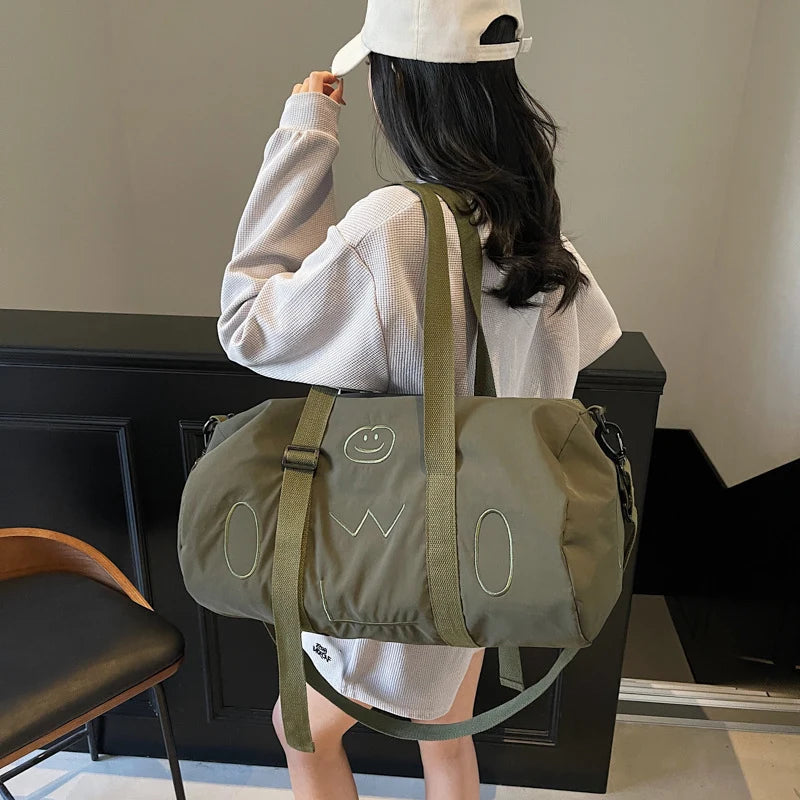 Duffel Bag Water-Resistant & Multi-Compartment Detachable Strap