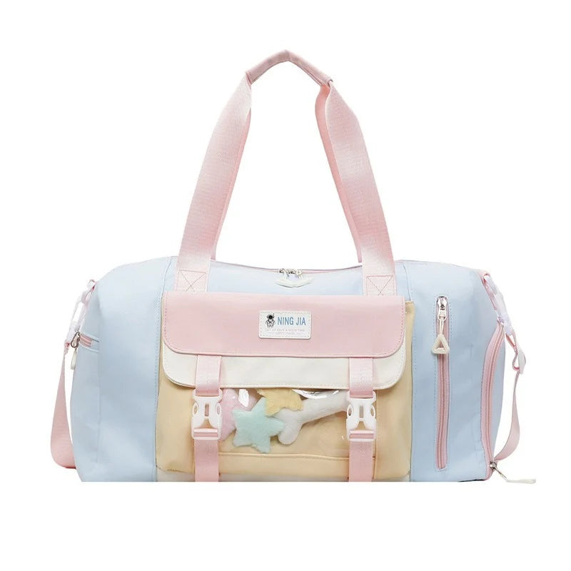 Duffel Bag Water-Resistant Multi-Compartment Padded Handles & Adjustable Strap
