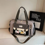 Duffel Bag Water-Resistant Multi-Compartment Padded Handles & Adjustable Strap