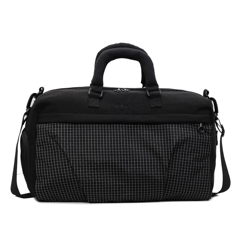 Duffel Bag Water-Resistant Multi-Compartment Padded Handles & Detachable Strap