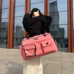 Duffel Bag Water-Resistant Multi-Pocket Adjustable Strap