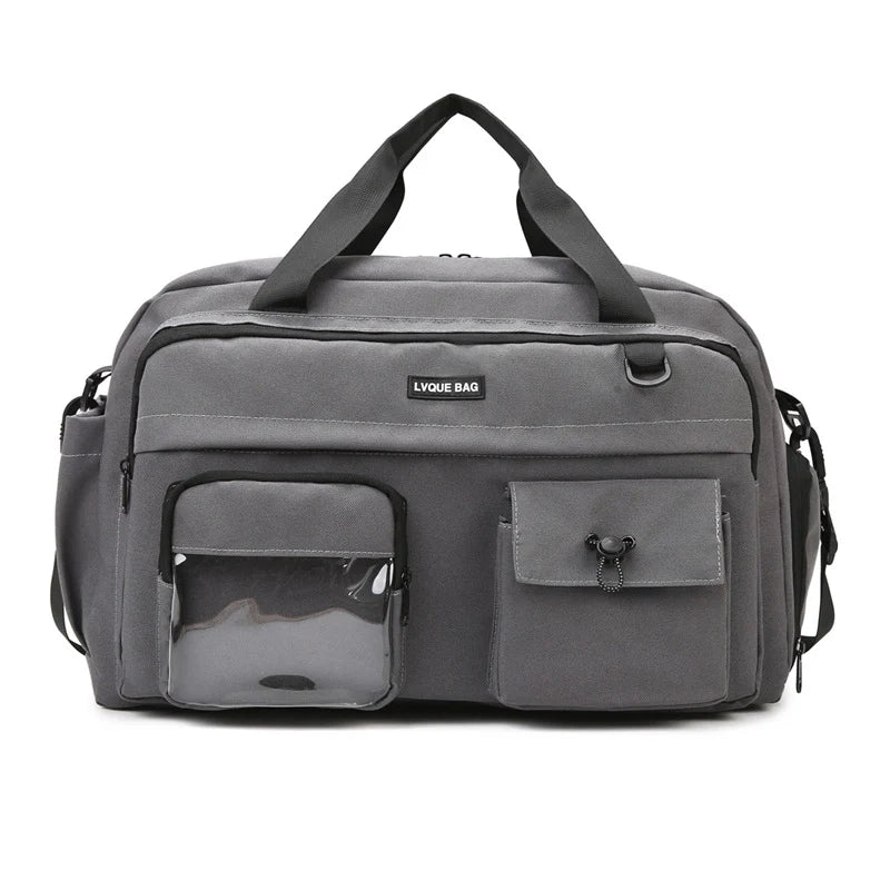 Duffel Bag Water-Resistant Multi-Pocket Adjustable Strap