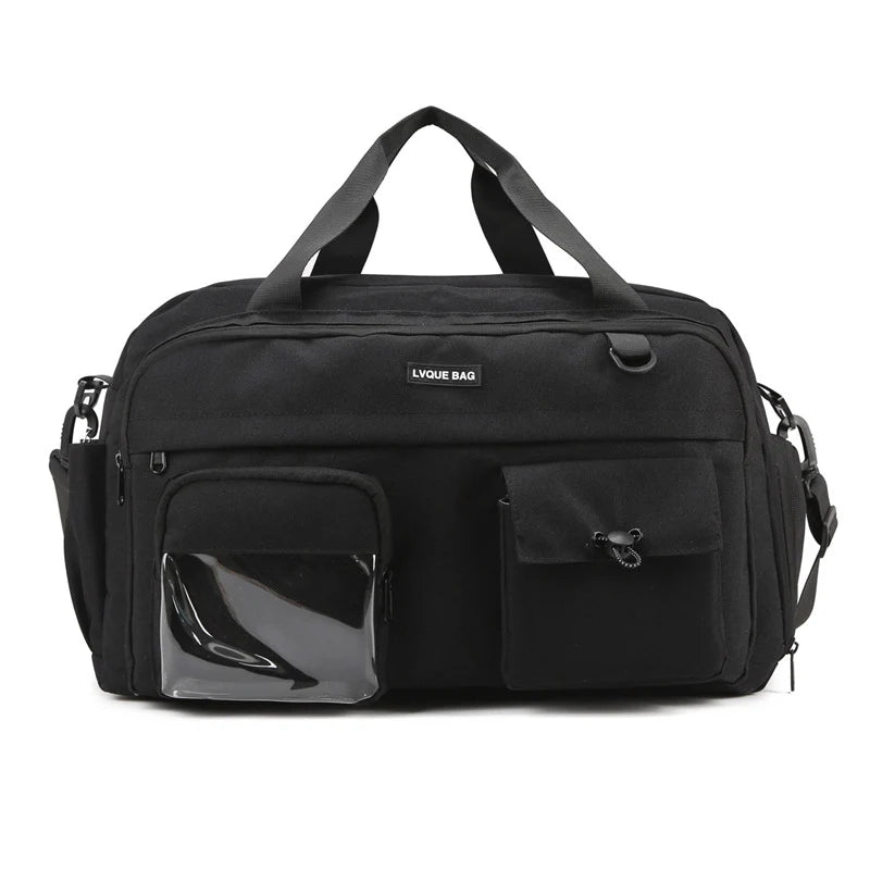Duffel Bag Water-Resistant Multi-Pocket Adjustable Strap