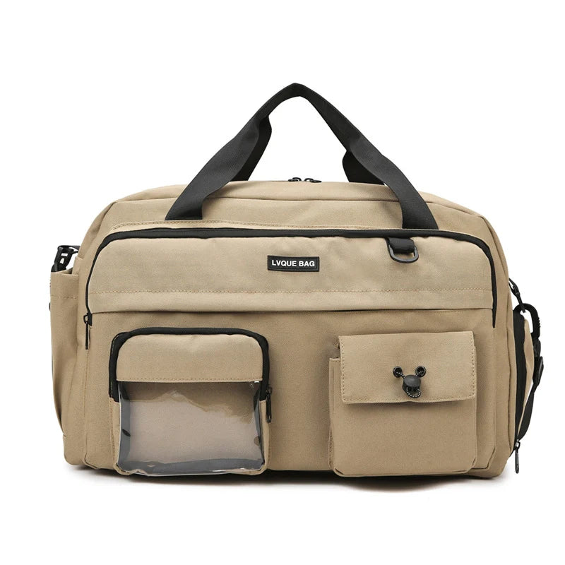 Duffel Bag Water-Resistant Multi-Pocket Adjustable Strap