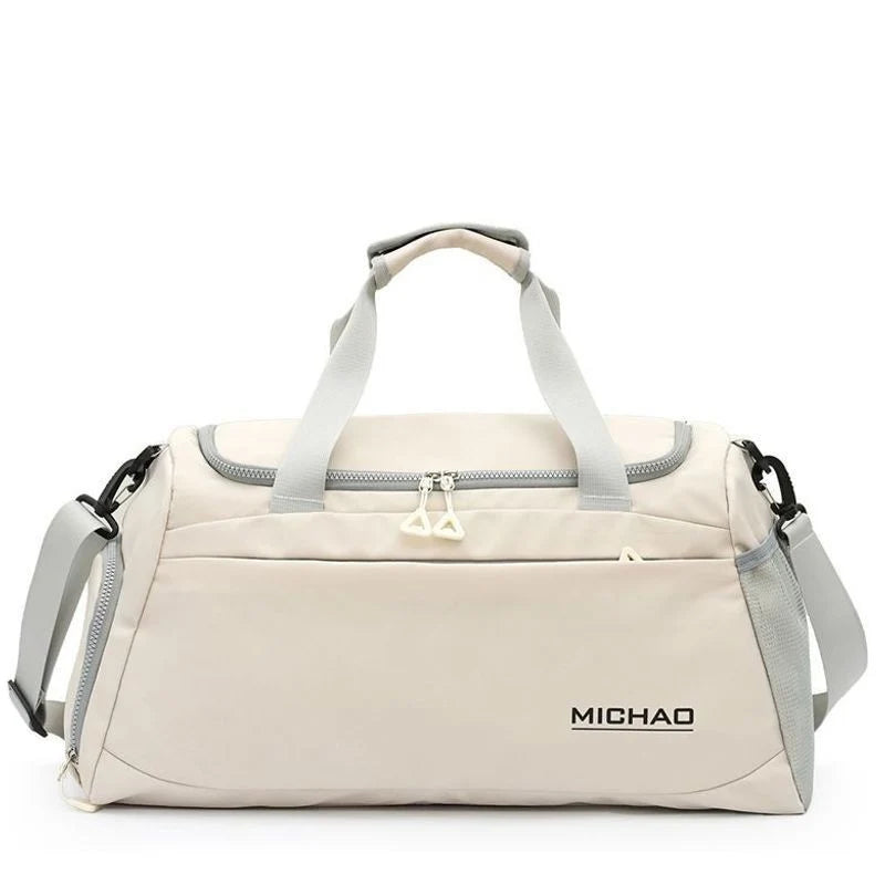 Duffel Bag Water-Resistant Multi-Pocket Padded Handles & Adjustable Strap