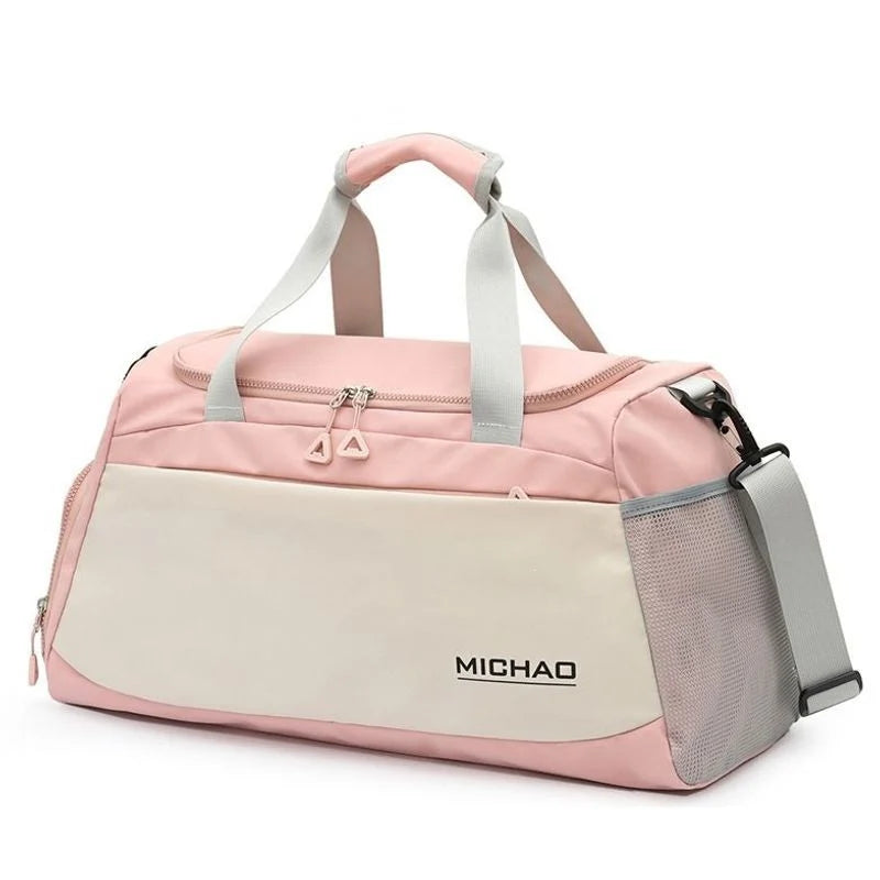 Duffel Bag Water-Resistant Multi-Pocket Padded Handles & Adjustable Strap