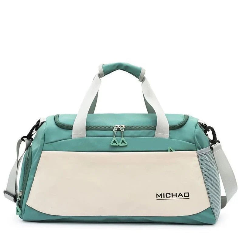 Duffel Bag Water-Resistant Multi-Pocket Padded Handles & Adjustable Strap