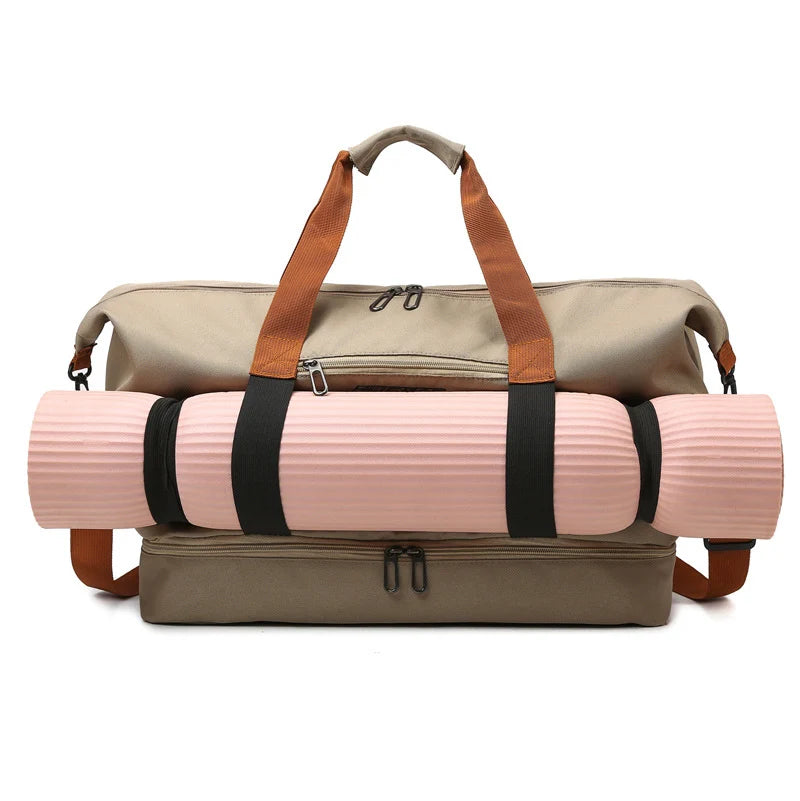 Duffel Bag Water-Resistant Multiple Compartments & Adjustable Strap