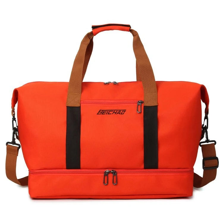 Duffel Bag Water-Resistant Multiple Compartments & Adjustable Strap