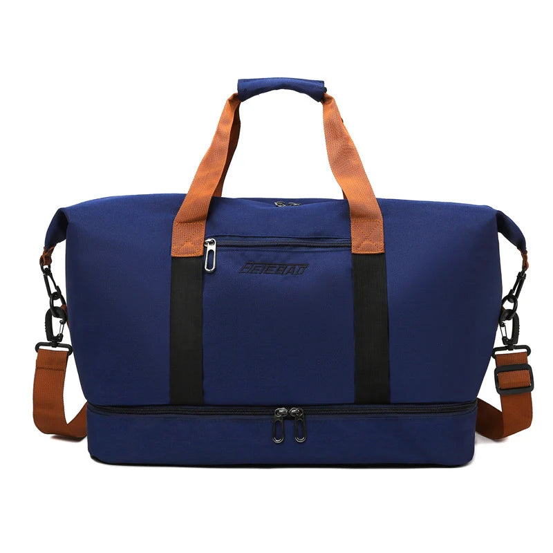 Duffel Bag Water-Resistant Multiple Compartments & Adjustable Strap