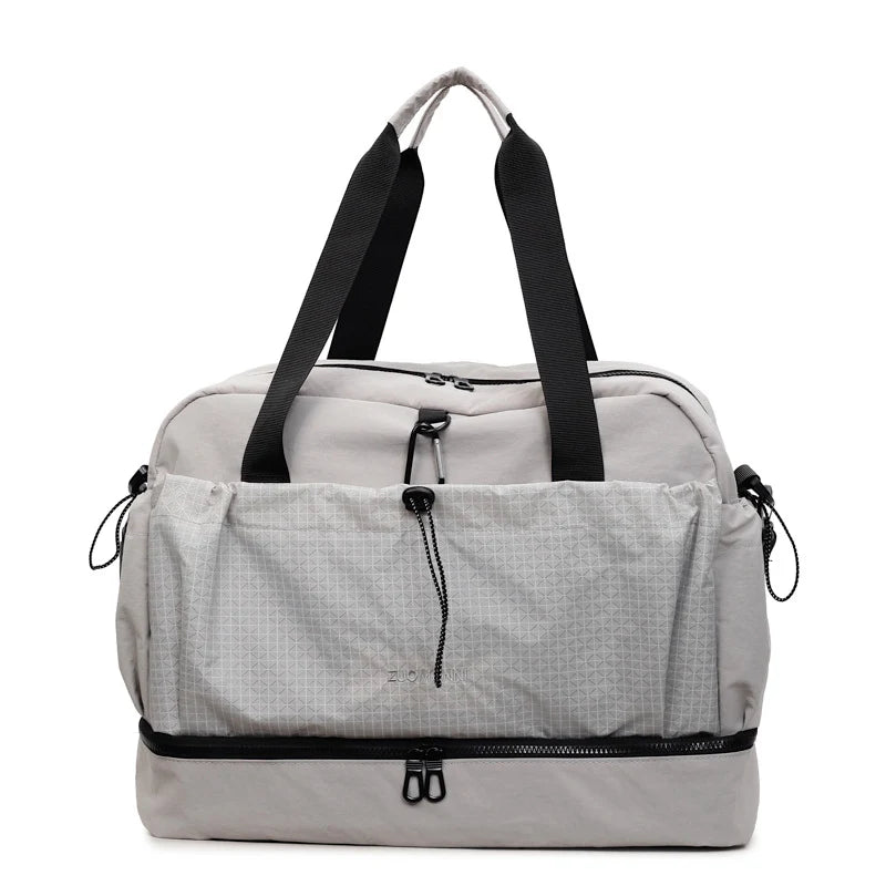 Duffel Bag Water-Resistant Multiple Compartments & Detachable Shoulder Strap