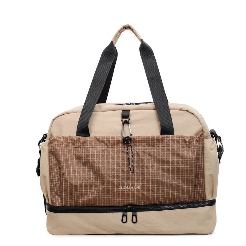 Duffel Bag Water-Resistant Multiple Compartments & Detachable Shoulder Strap