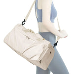 Duffel Bag Water-Resistant Multiple Compartments & Removable Strap
