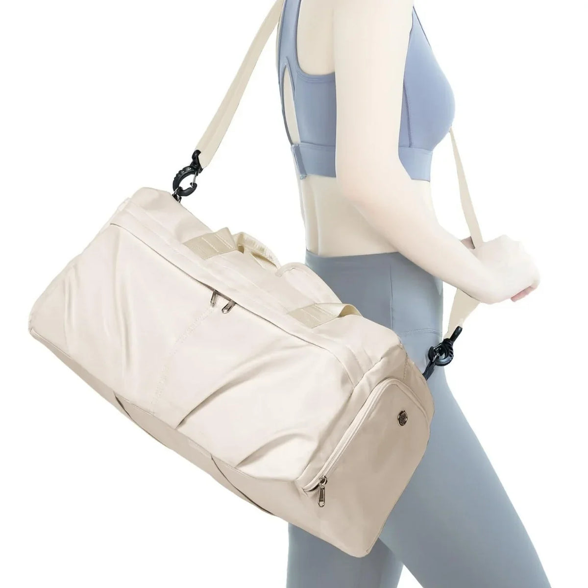 Duffel Bag Water-Resistant Multiple Compartments & Removable Strap