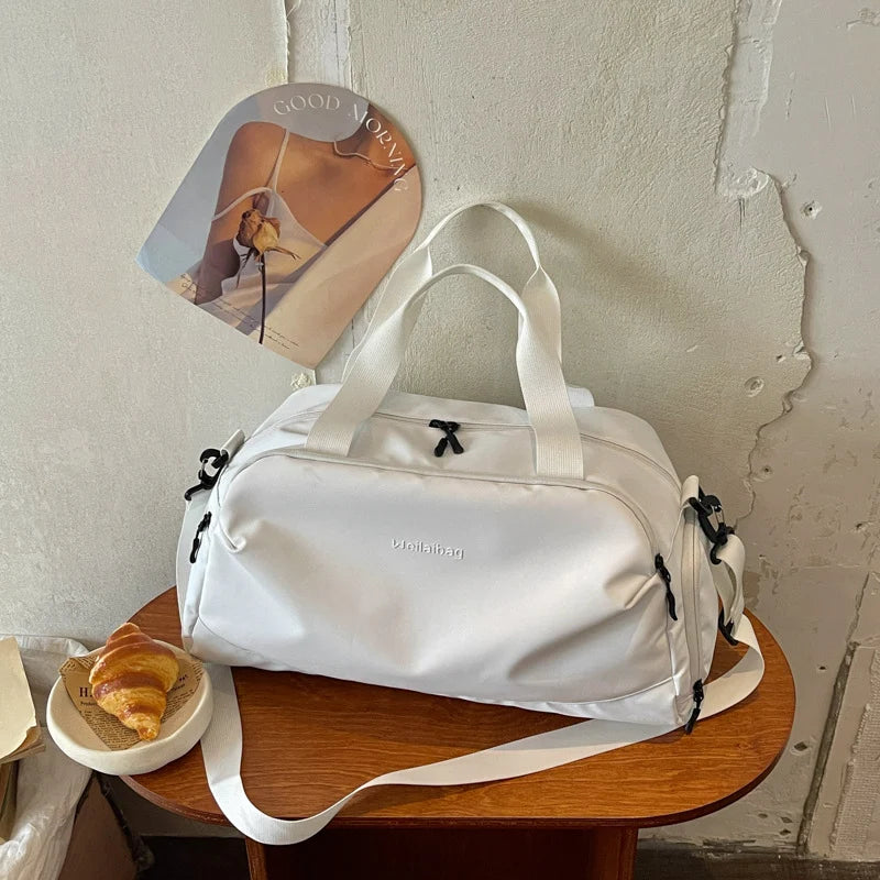 Duffel Bag Water-Resistant Multiple Pockets & Detachable Strap