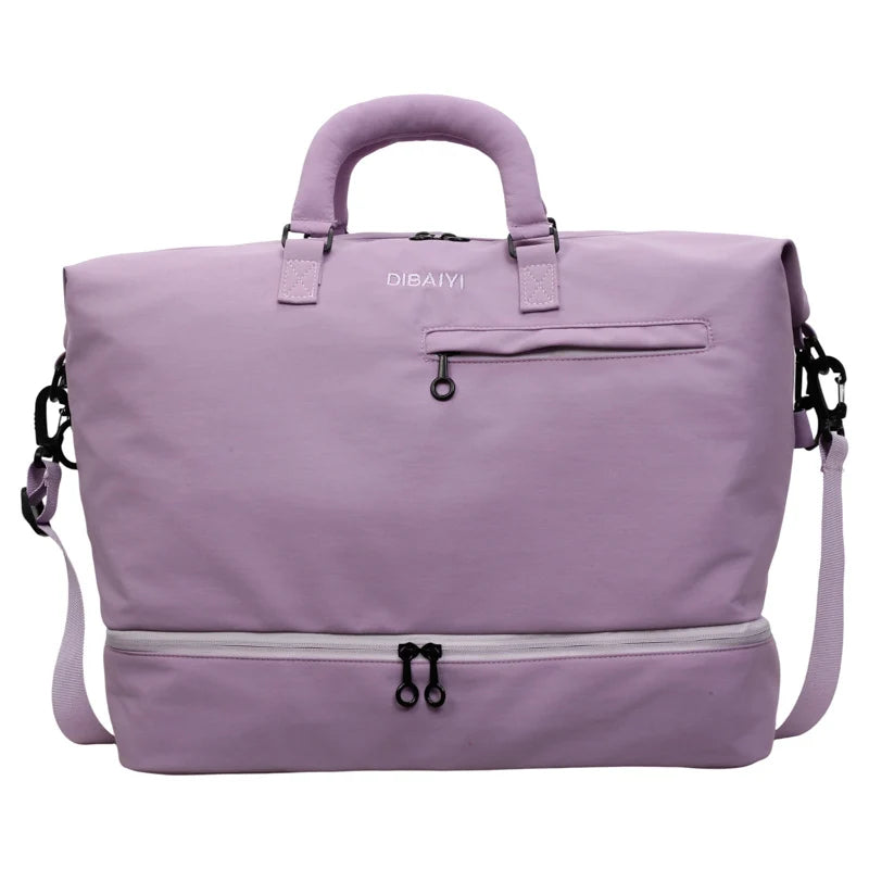 Duffel Bag Water-Resistant Multiple Pockets & Detachable Strap