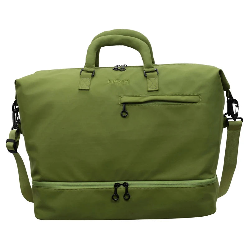Duffel Bag Water-Resistant Multiple Pockets & Detachable Strap