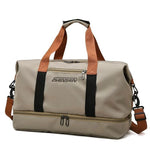 Duffel Bag Water-Resistant Multiple Pockets Padded Handles