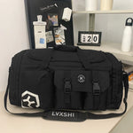 Duffel Bag Water-Resistant Multiple Pockets & Padded Shoulder Strap