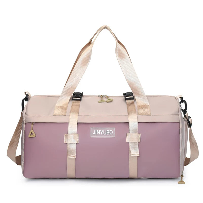 Duffel Bag Water-Resistant Nylon Padded Straps & Dual Handles