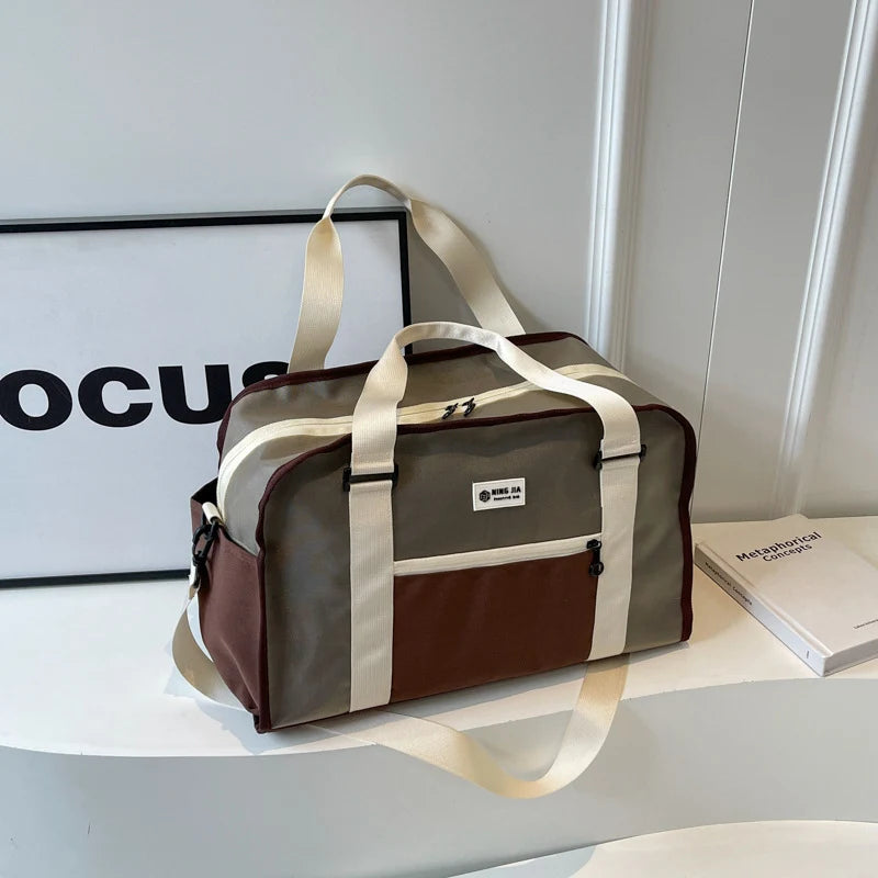Duffel Bag Water-Resistant Spacious Interior Multiple Pockets