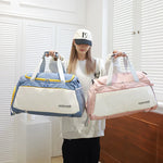 Duffel Bag Water-Resistant Spacious Padded Handles & Detachable Strap