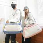 Duffel Bag Water-Resistant Spacious Padded Handles & Detachable Strap