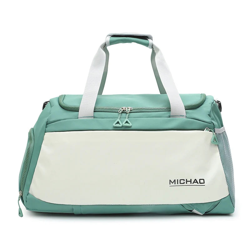 Duffel Bag Water-Resistant Spacious Padded Handles & Detachable Strap