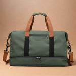 Duffel Bag Waterproof Nylon Shoe Compartment Wet/Dry Separation