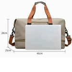 Duffel Bag Waterproof Nylon Shoe Compartment Wet/Dry Separation