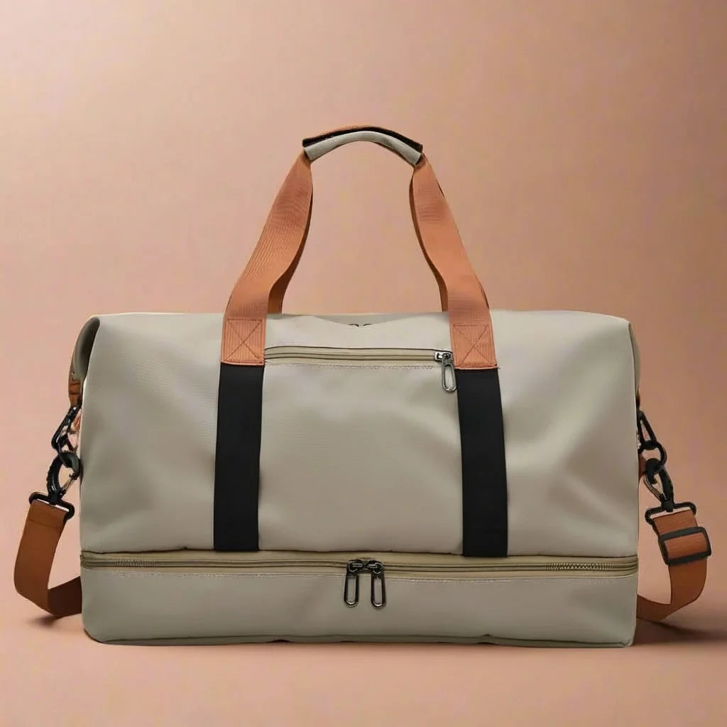 Duffel Bag Waterproof Nylon Shoe Compartment Wet/Dry Separation
